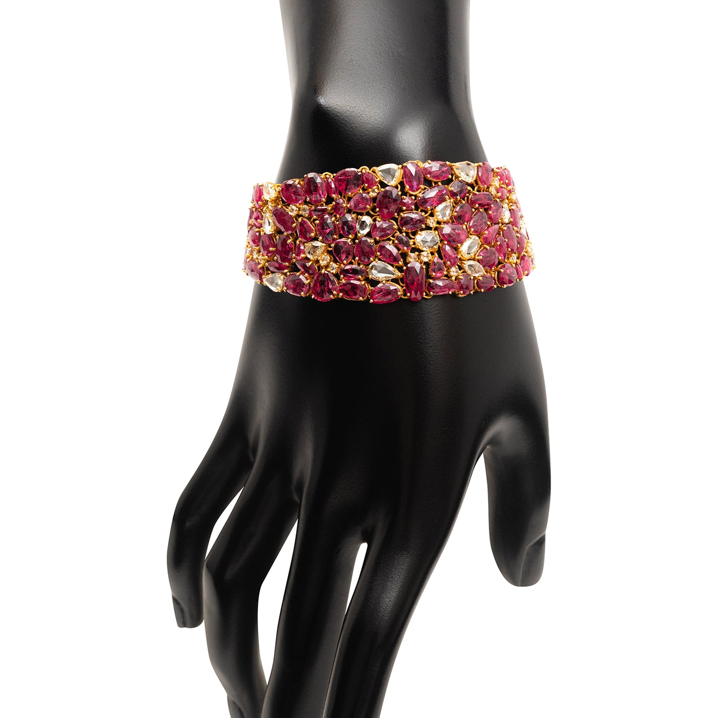 Natural Ruby and Diamond Bracelet