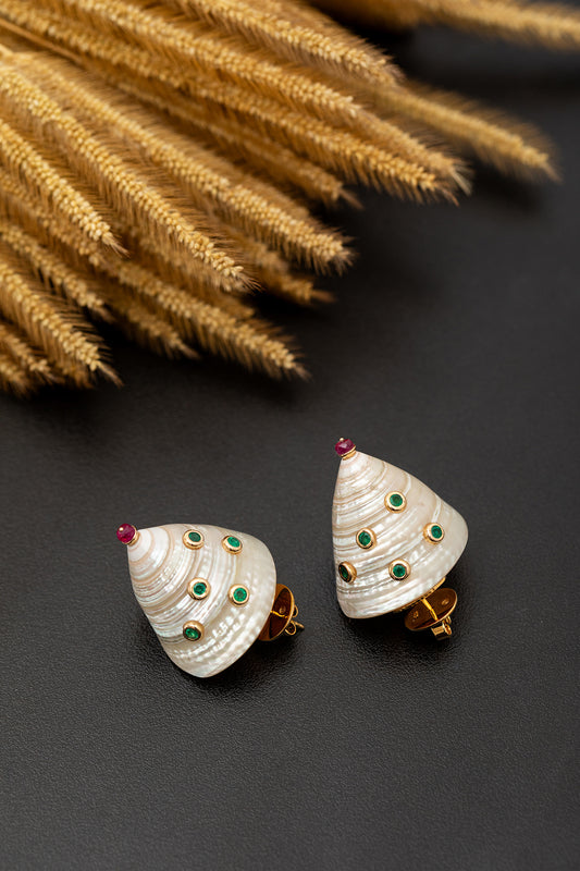 Hoverfly and Frog ‘Lotus Torus’ Earrings