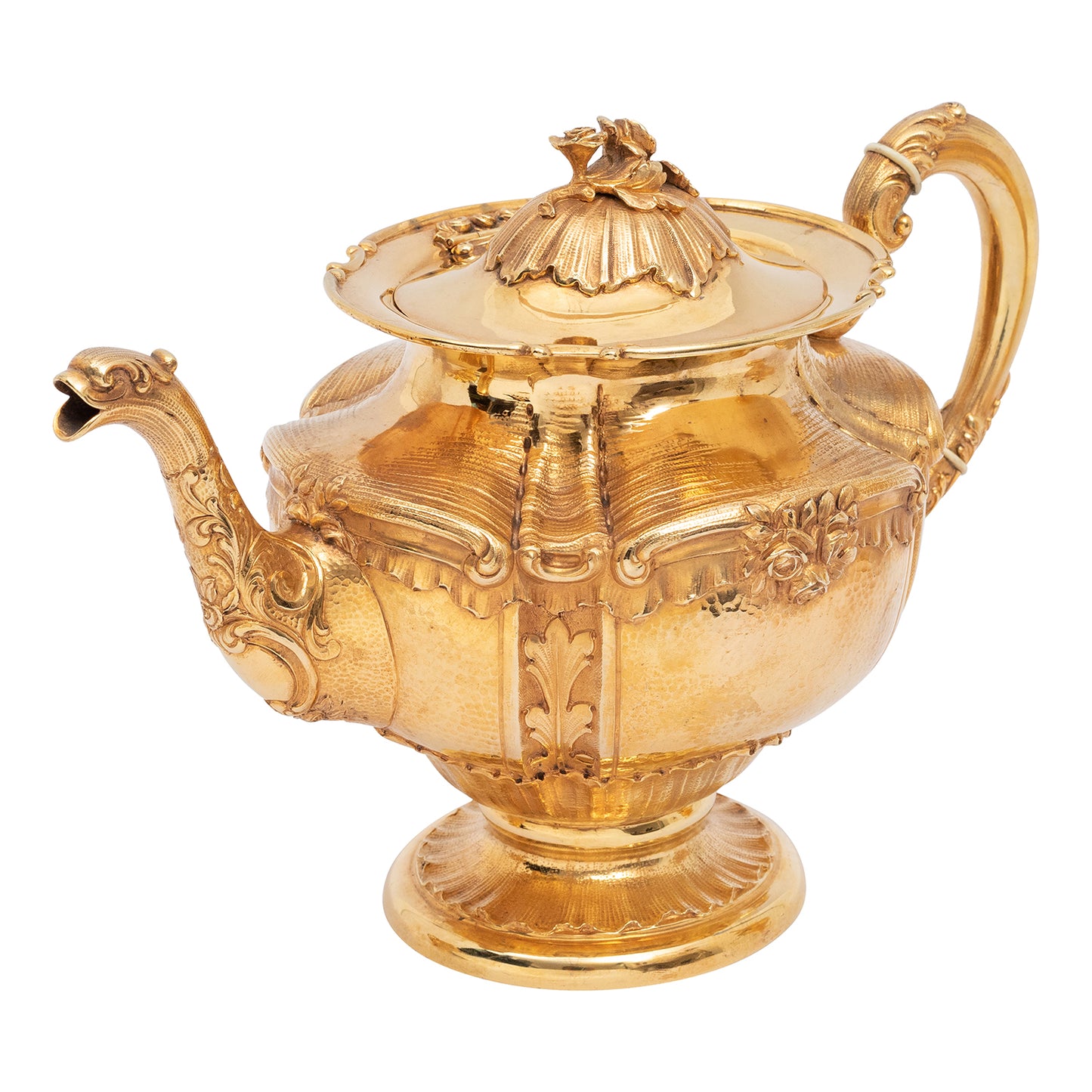 Antique French Vermeil Tea and Coffee Set (Circa 1900-1920)