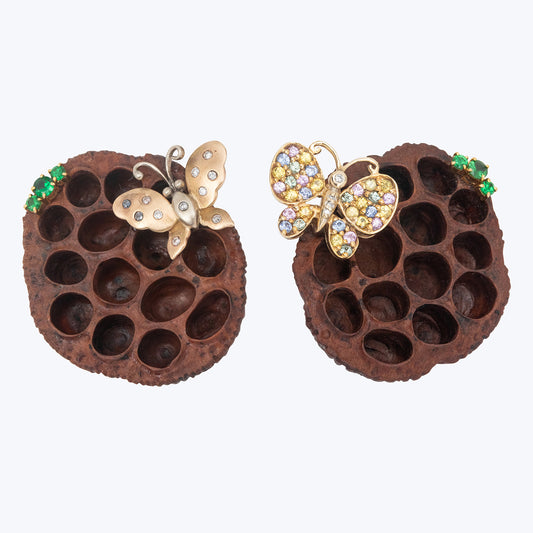 Butterfly ‘Lotus Torus’ Earrings