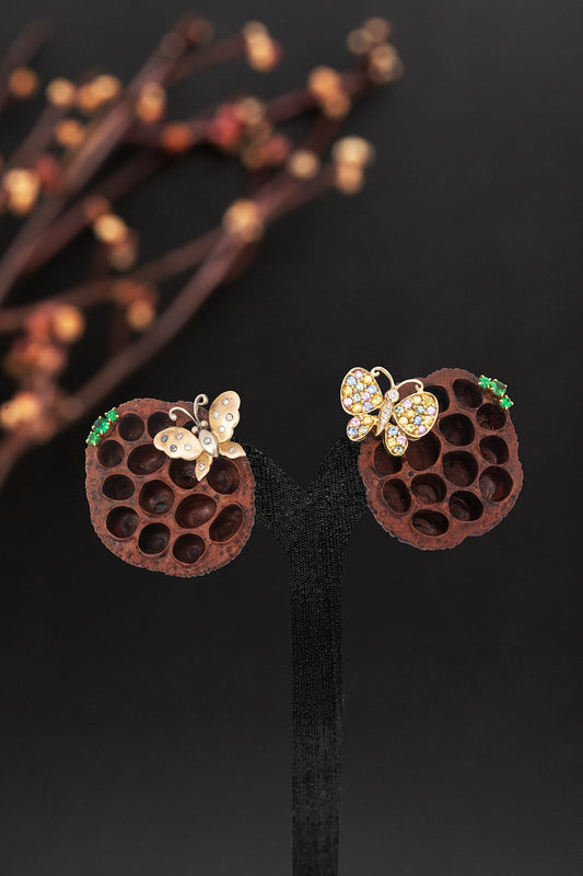 Butterfly ‘Lotus Torus’ Earrings