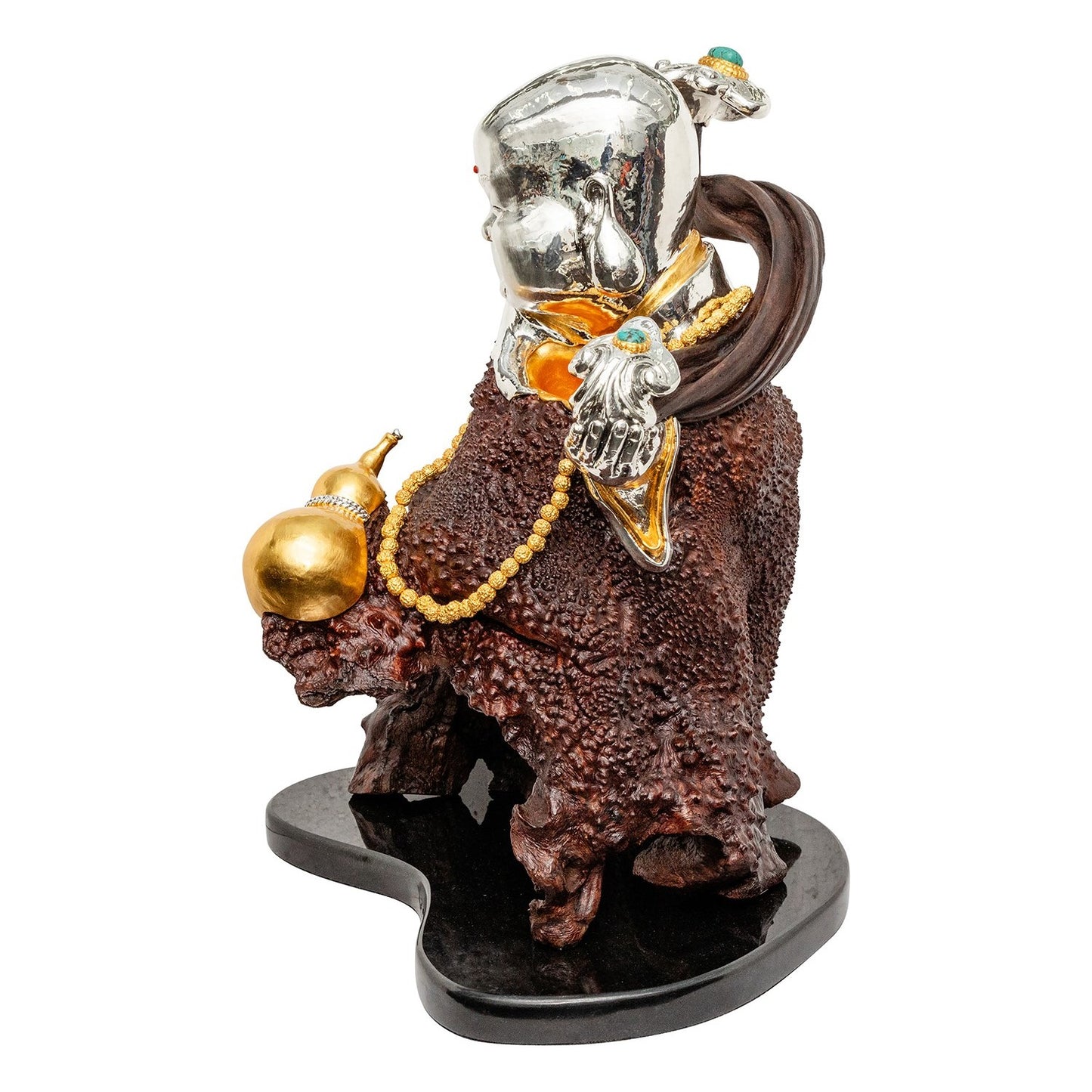 Happy Monk with Gourd and Holder