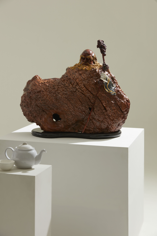 Wise Man Burl Wood Sculpture