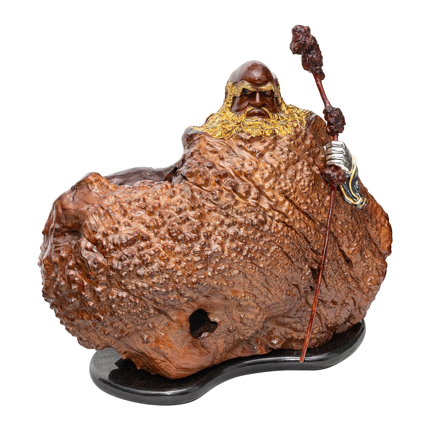 Wise Man Burl Wood Sculpture