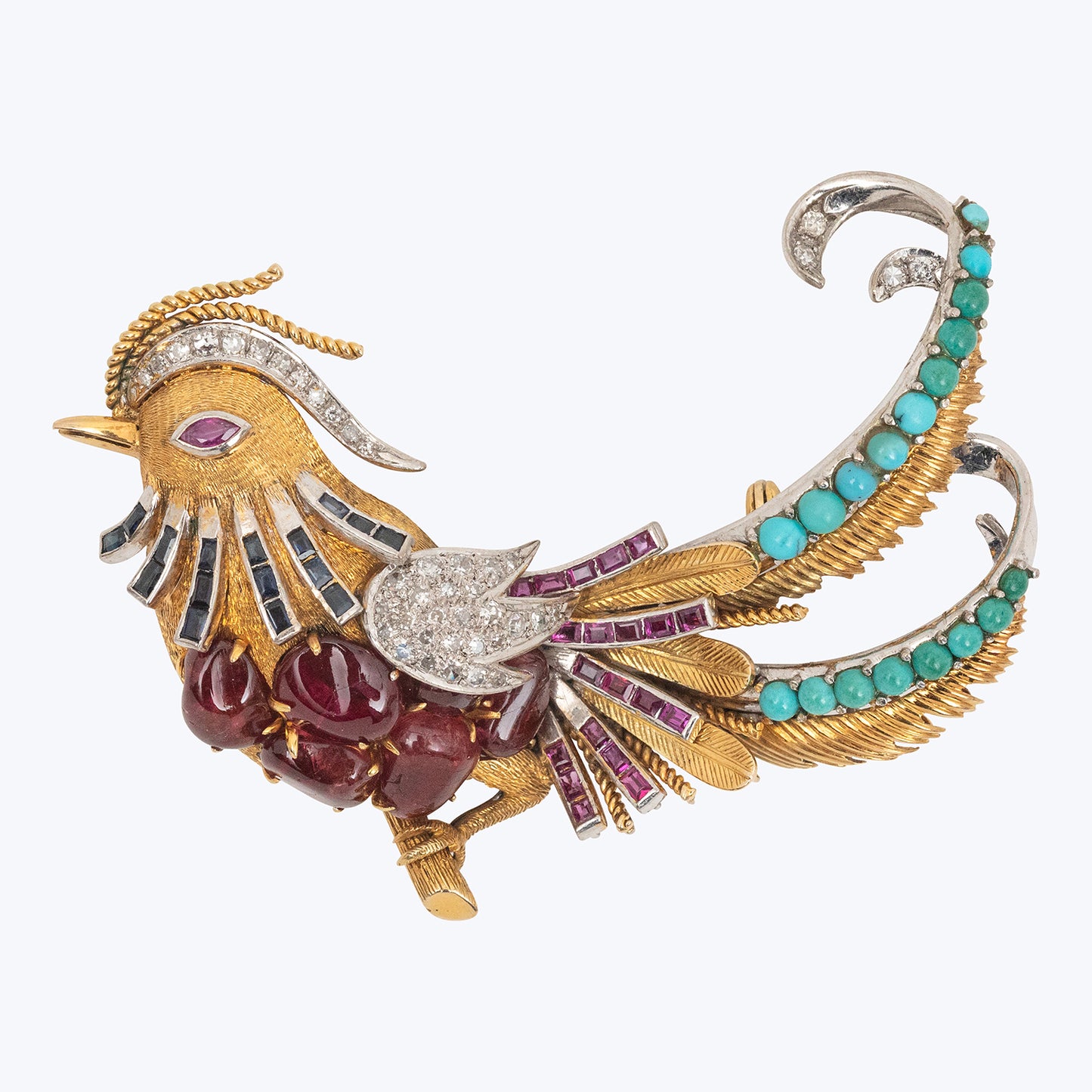 Vintage Cockerel Brooch