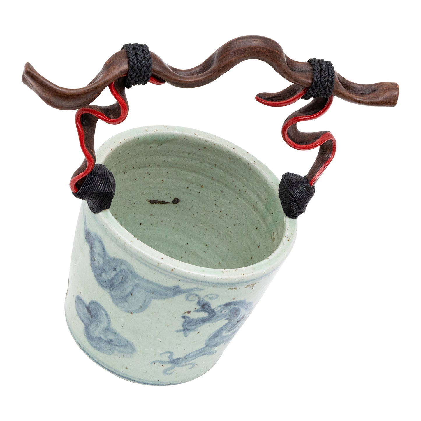 19th Century Ceramic Bucket with Dragon Design