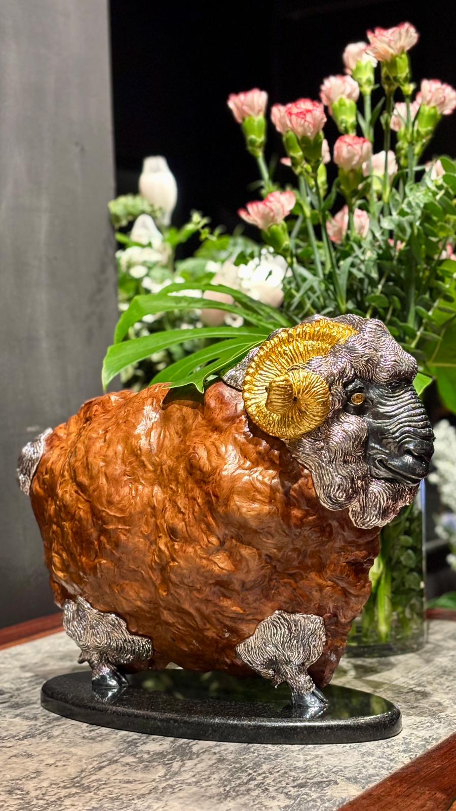 Majestic Ram Sculpture