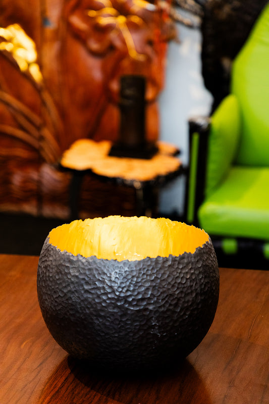 Bronze and Gold-Leaf Bowl