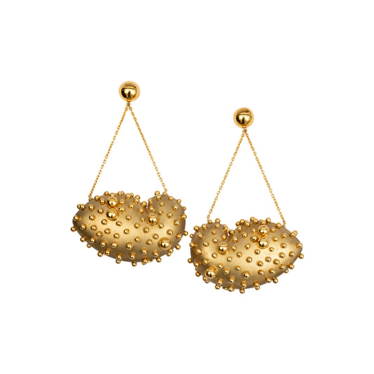 Golden Tidal Treasure Twinkle Chain Earring