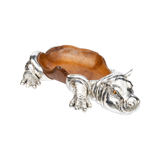 Teak Root Pygmy Hippo Bowl