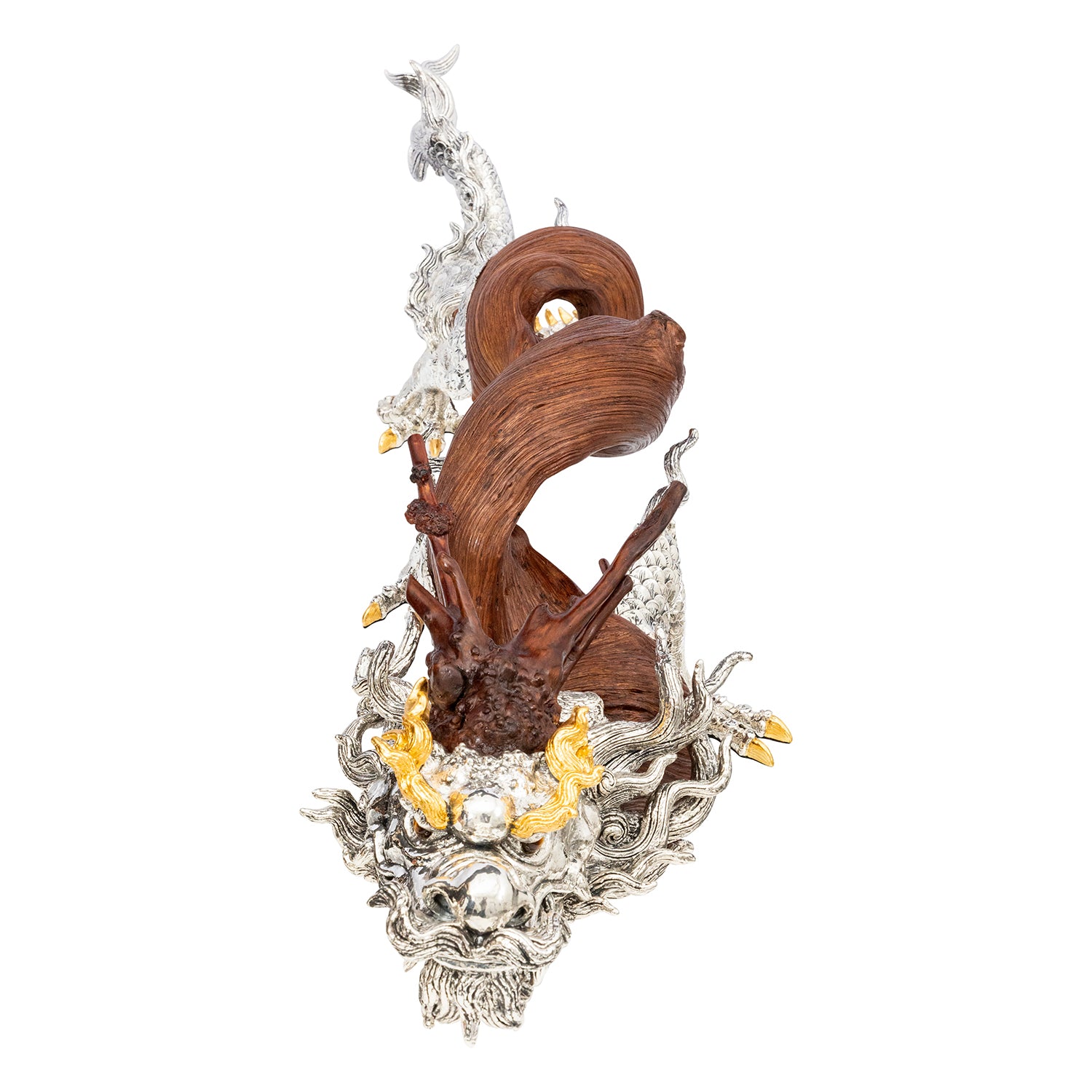 Swirling Dragon Liana Wood Sculpture