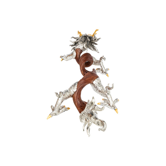 Swirling Dragon Liana Wood Sculpture