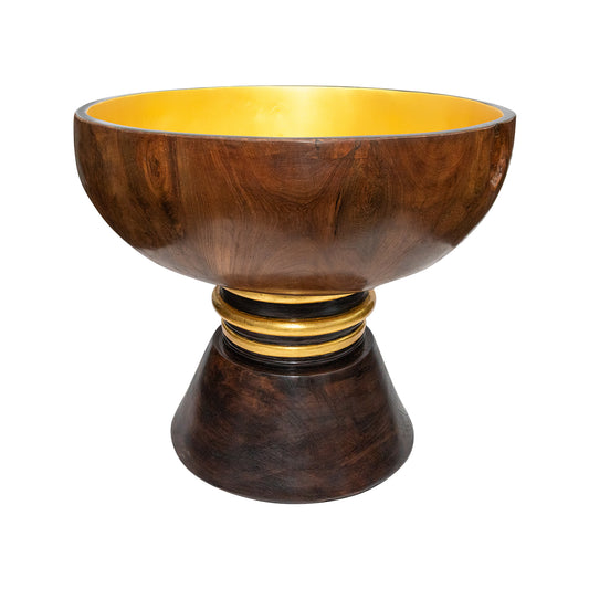 Golden Teak Fruit Bowl