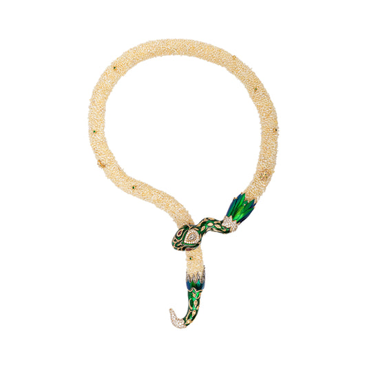 Enchanted Serpent Wing Necklace