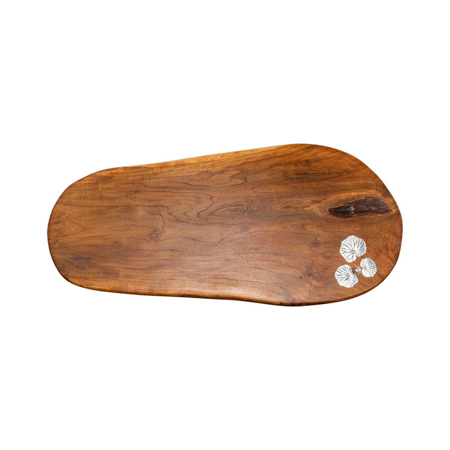 Floating Lotus Leaf Teak Root Table