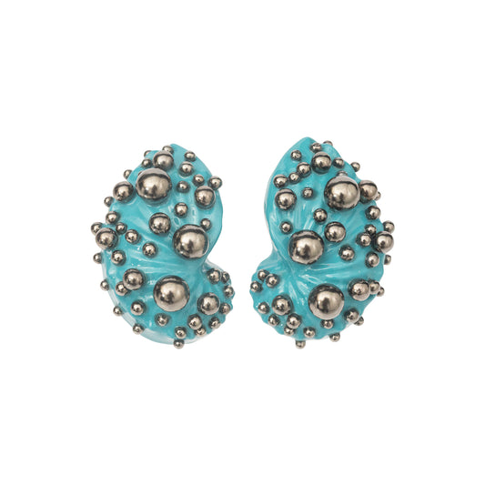 Fine Petite Tidal Treasure Earrings (Ocean)