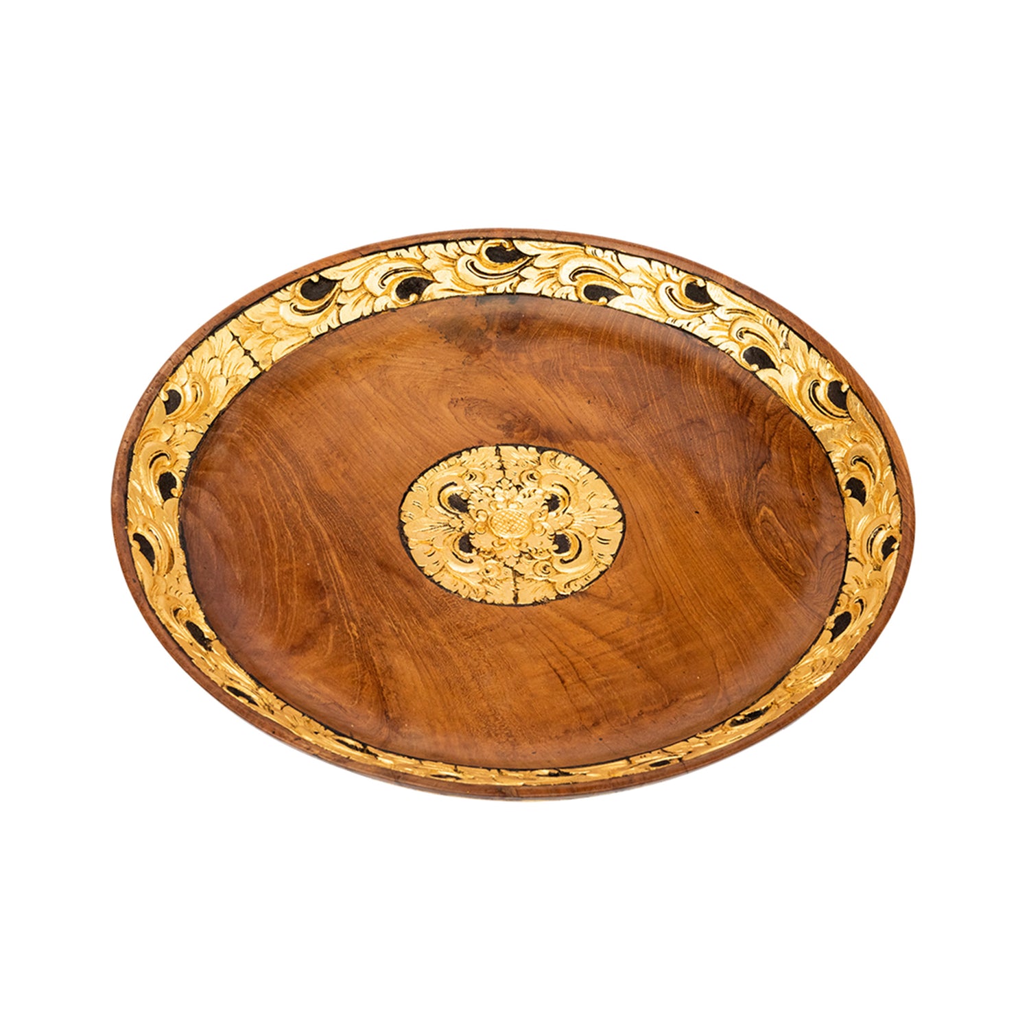 Hand-carved Teak Tray