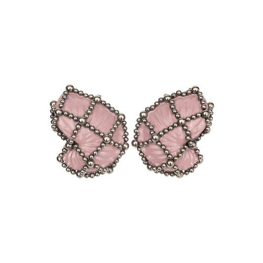 Tidal Treasure Grid Earrings (Rose)
