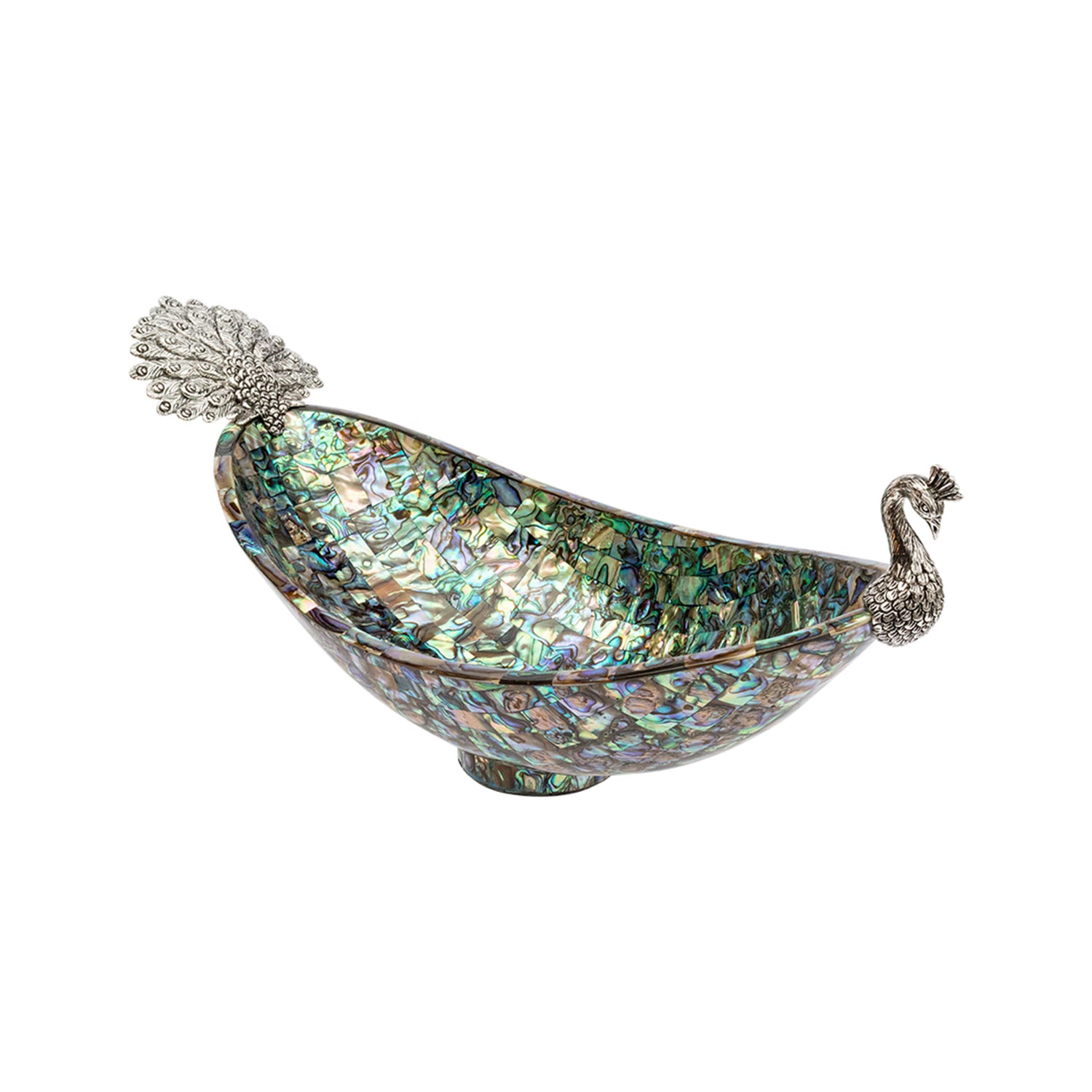 Peacock Abalone Shell Bowl
