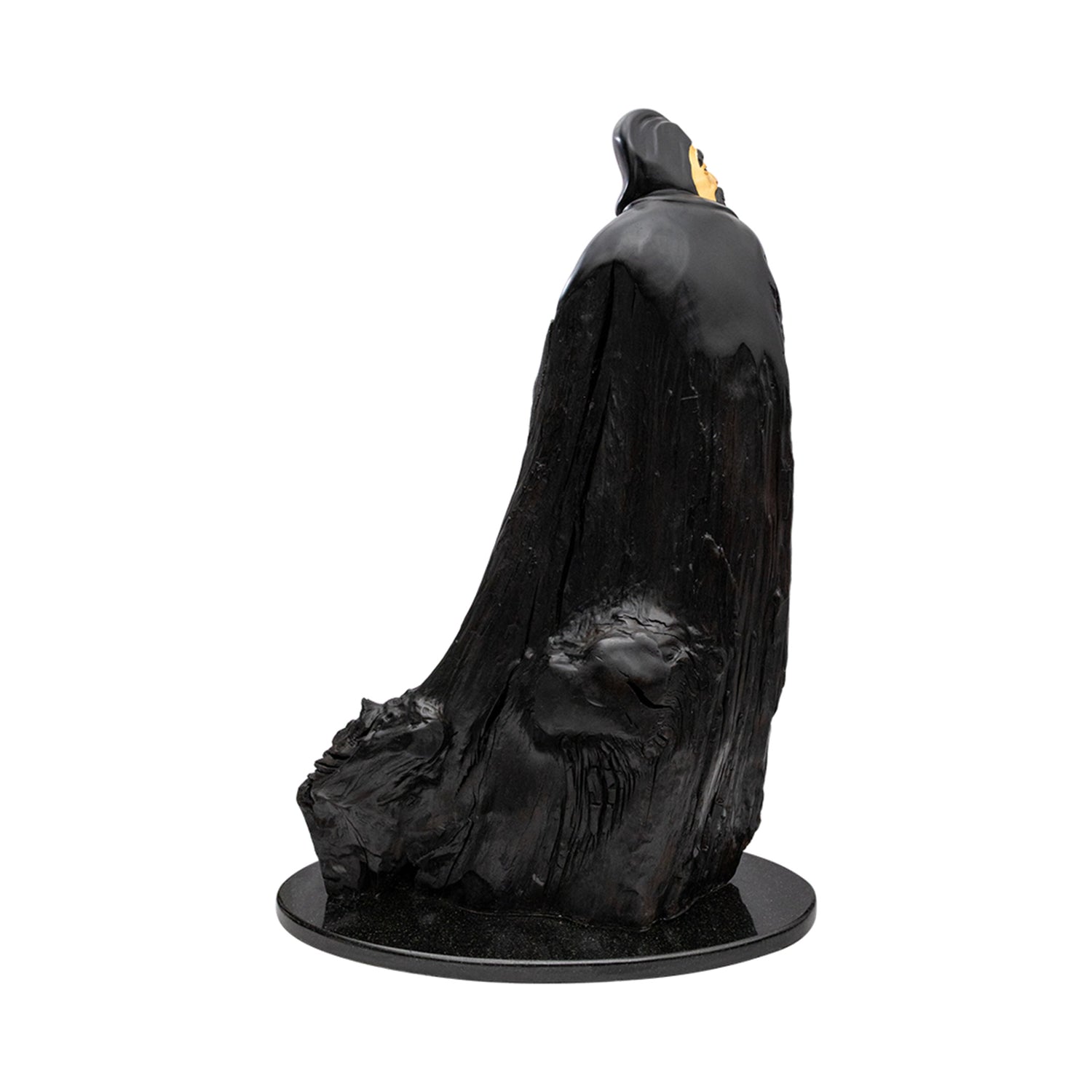 Carved Ebony Zhuge Liang Sculpture