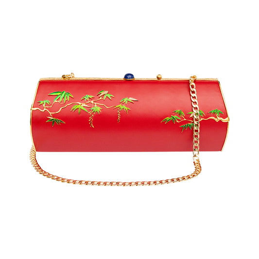 Scarab Bonsai Sunset Clutch with Diamond & Lapiz