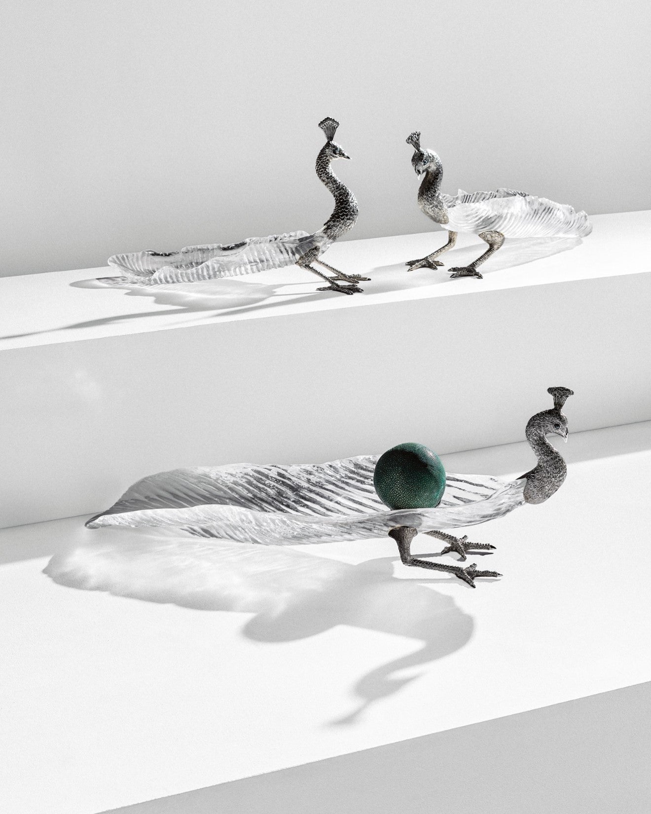 Pearlescent Peacock Bowl - Size M