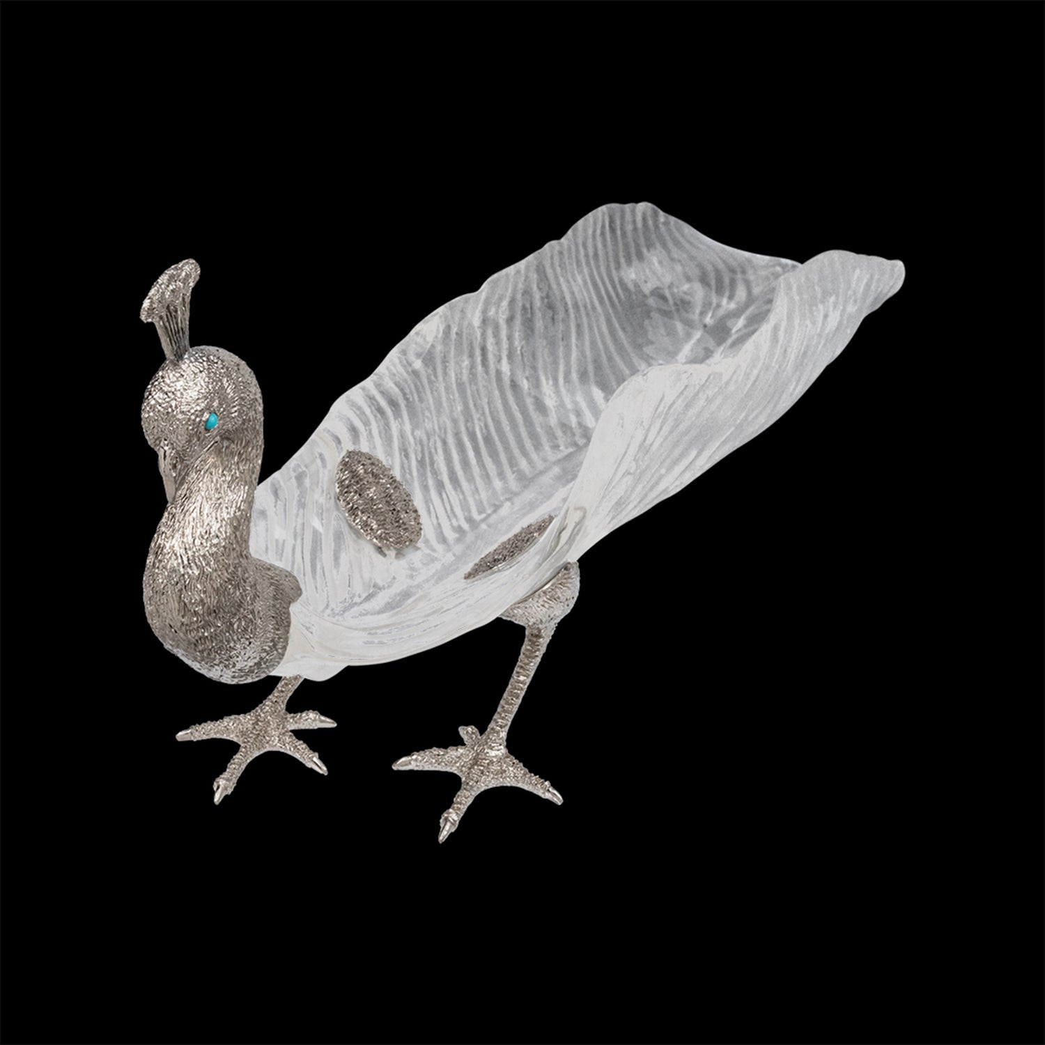 Pearlescent Peacock Bowl- Size L