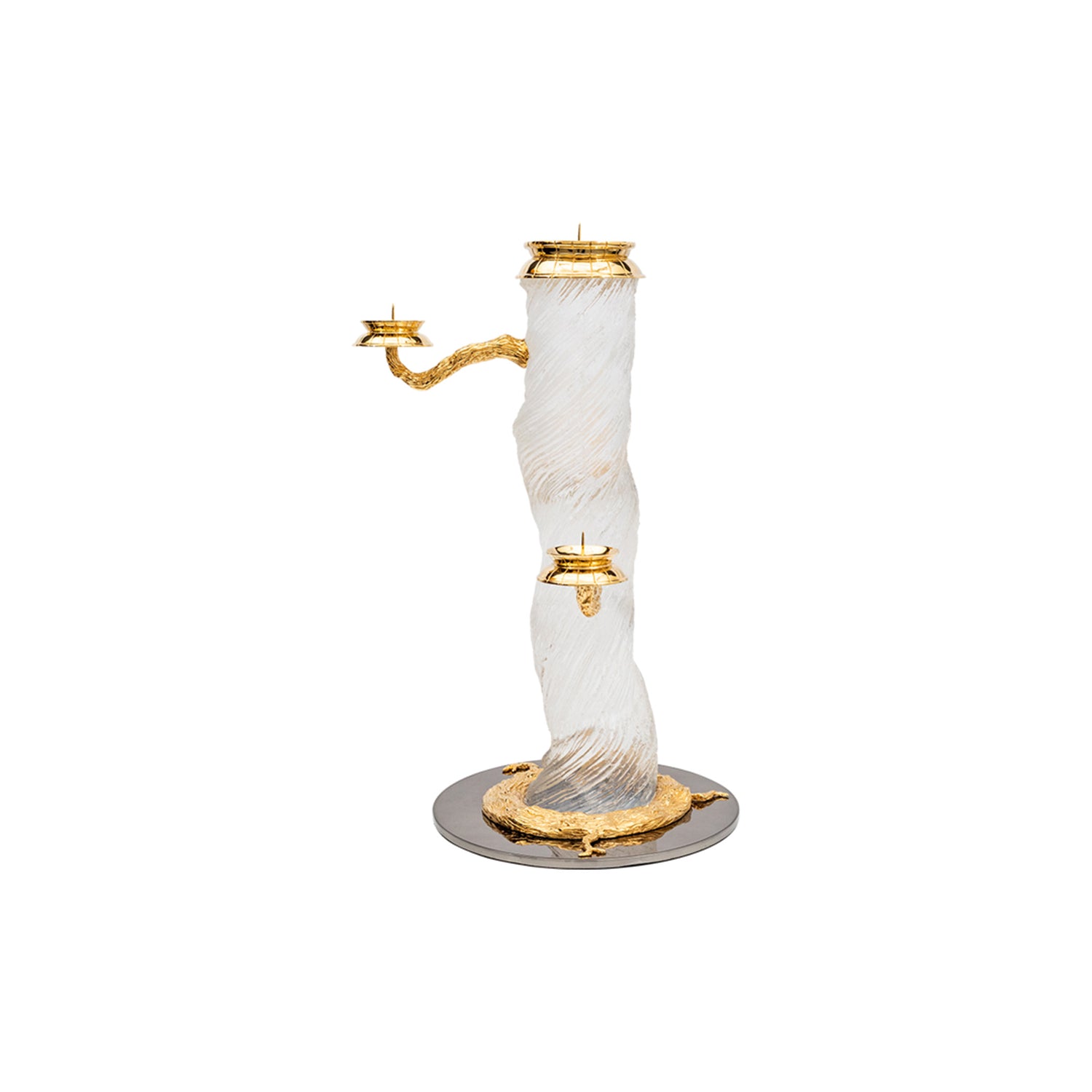 Frosted Liana Candle Holder