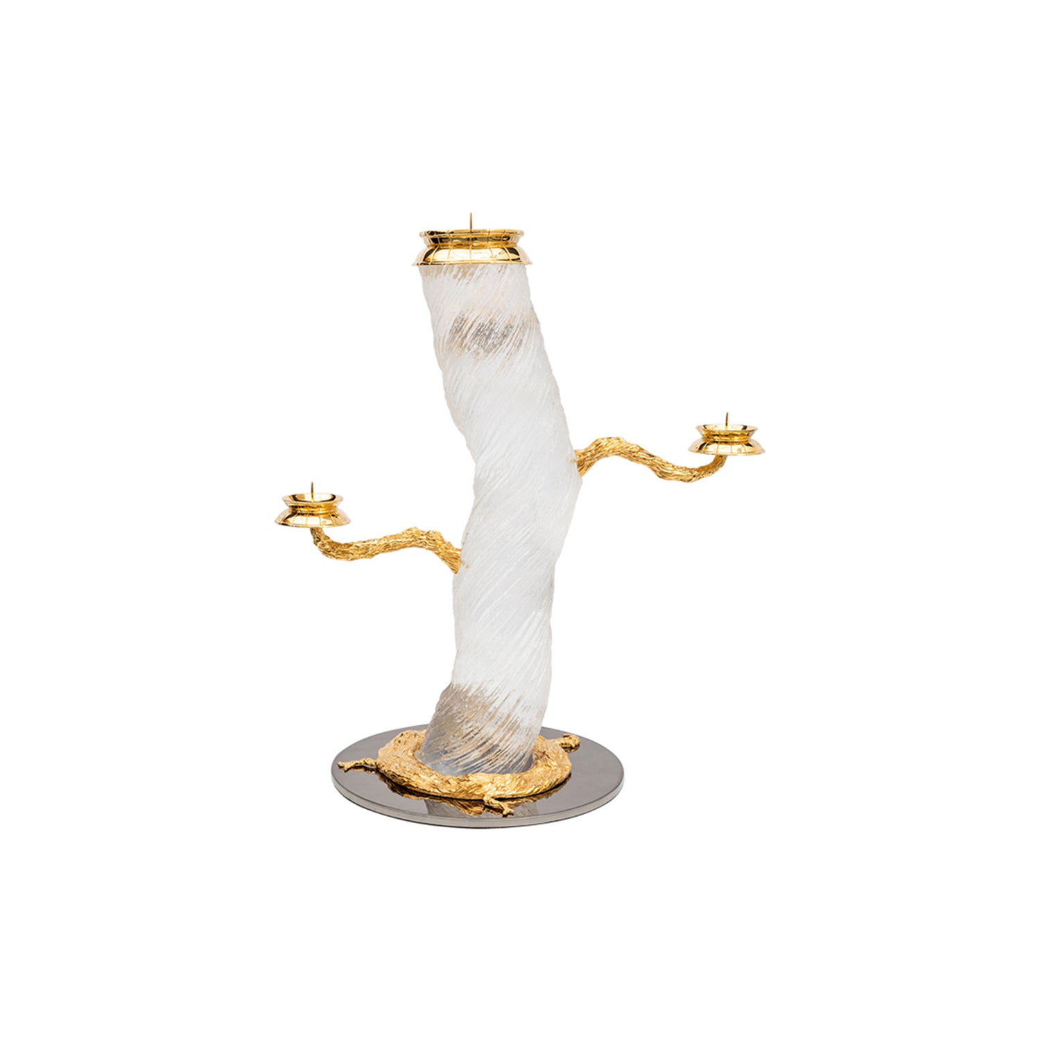 Frosted Liana Candle Holder