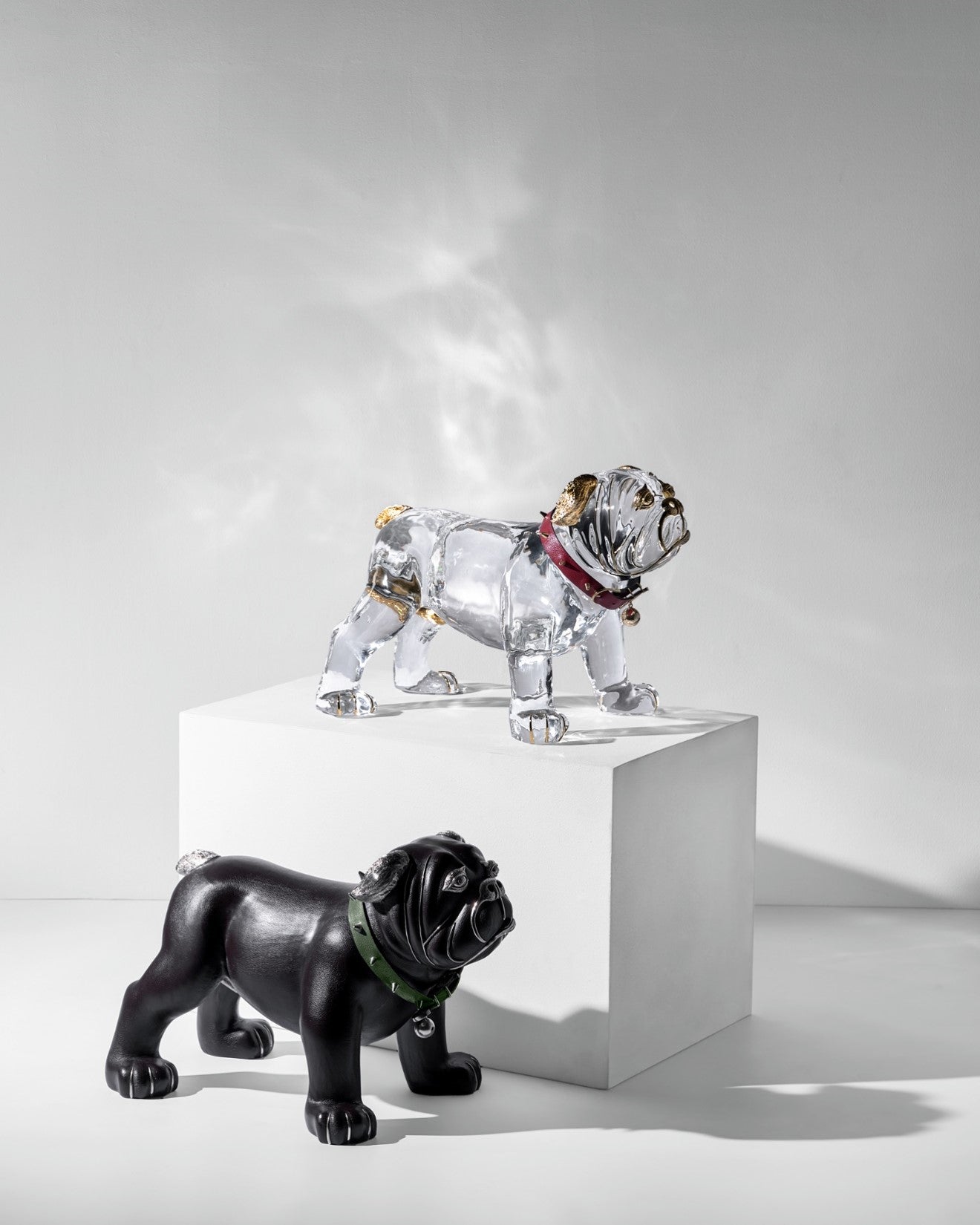 Snowy Bulldog Stool