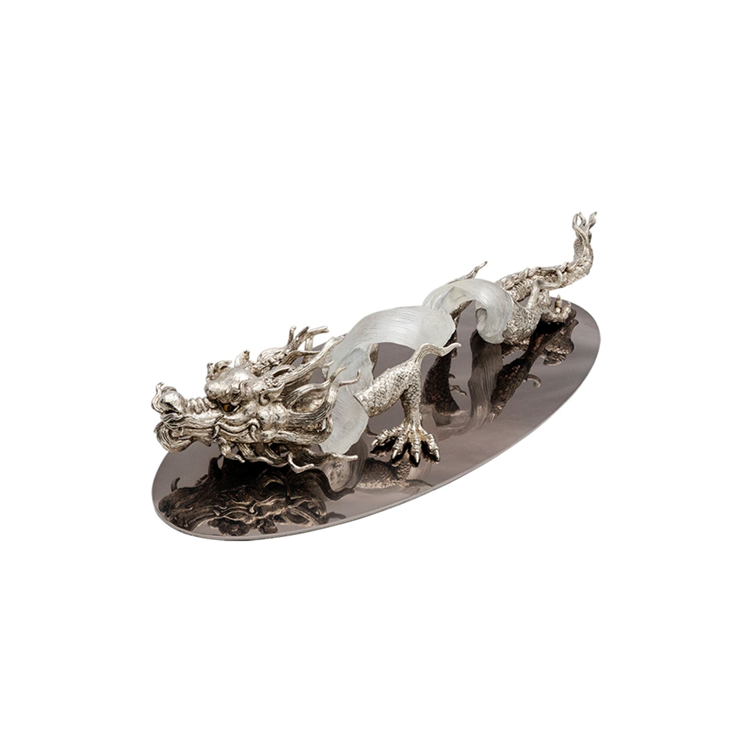 Frosted and Fiery Imperial Dragon - Size M