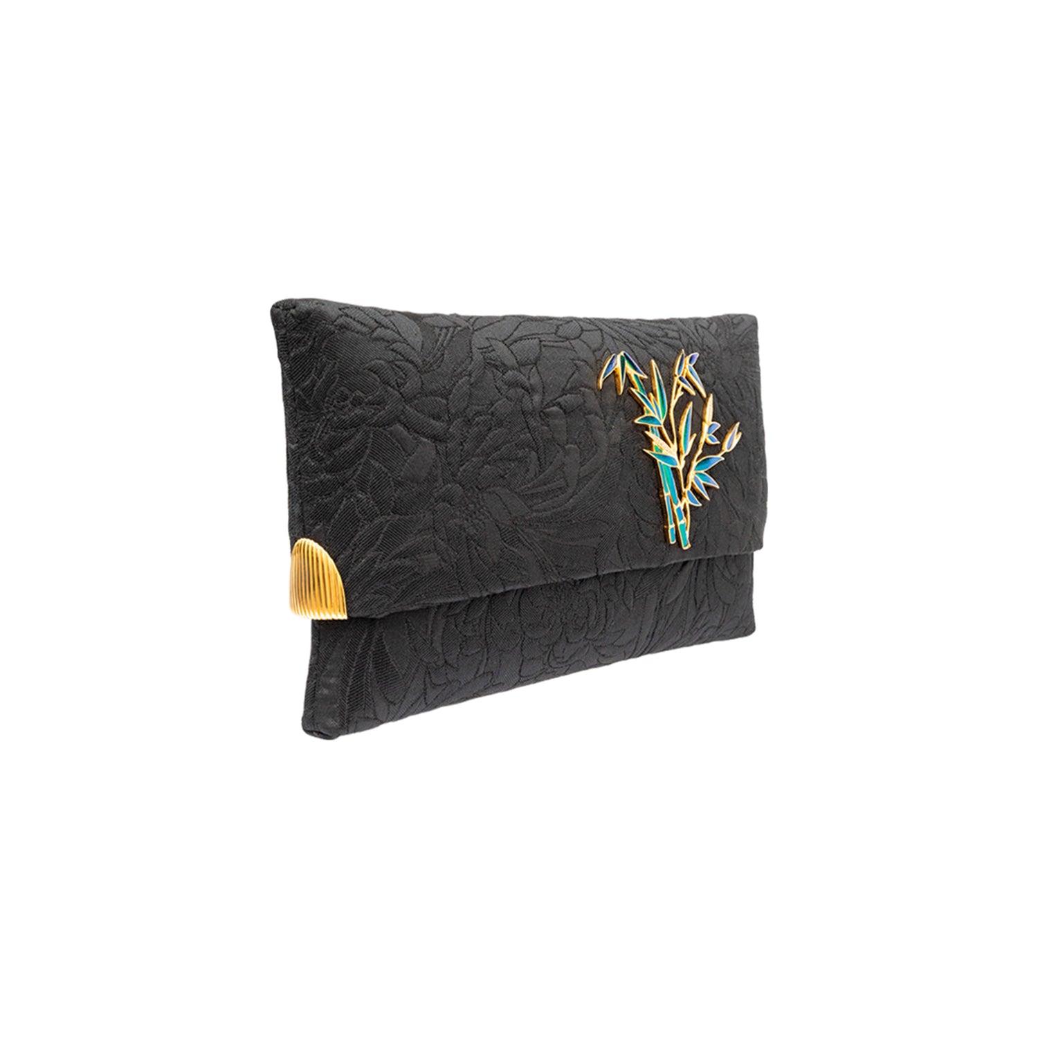 Scarab & Silk Garden Bamboo Clutch