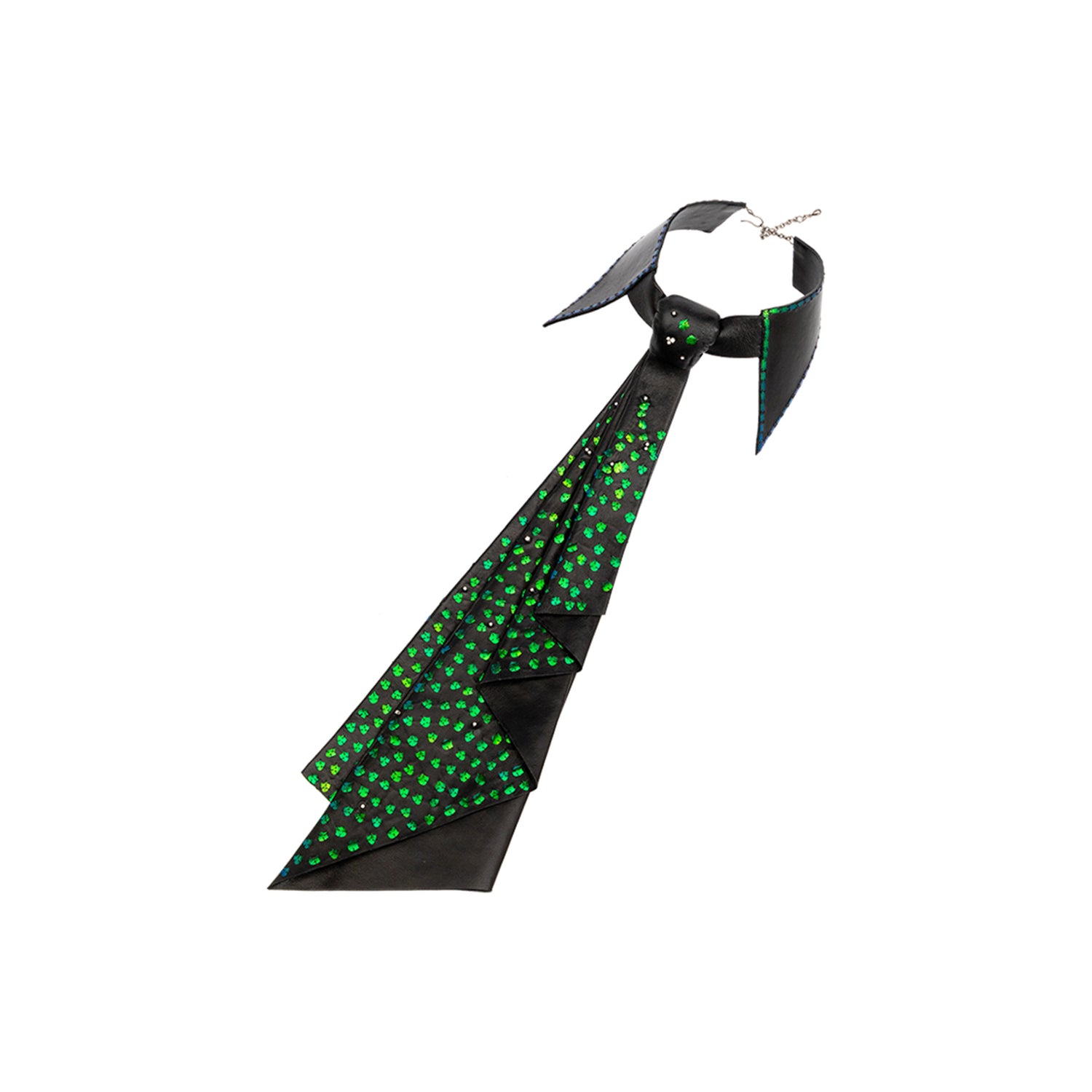 Scarab-Couture Tie & Necklace with Diamond