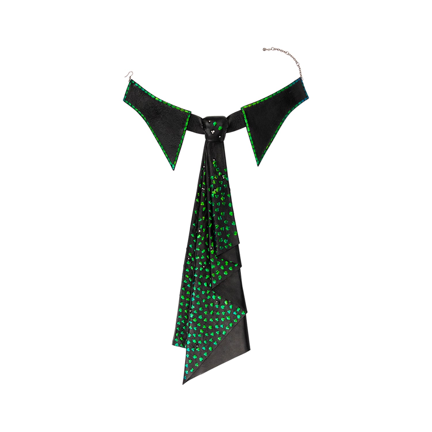 Scarab-Couture Tie & Necklace with Diamond