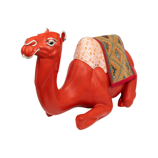 Red Lacquer Camel Stool
