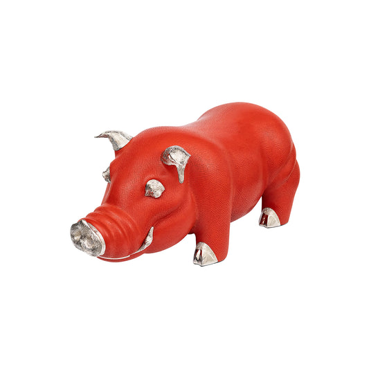 Red Lacquer Pig Stool