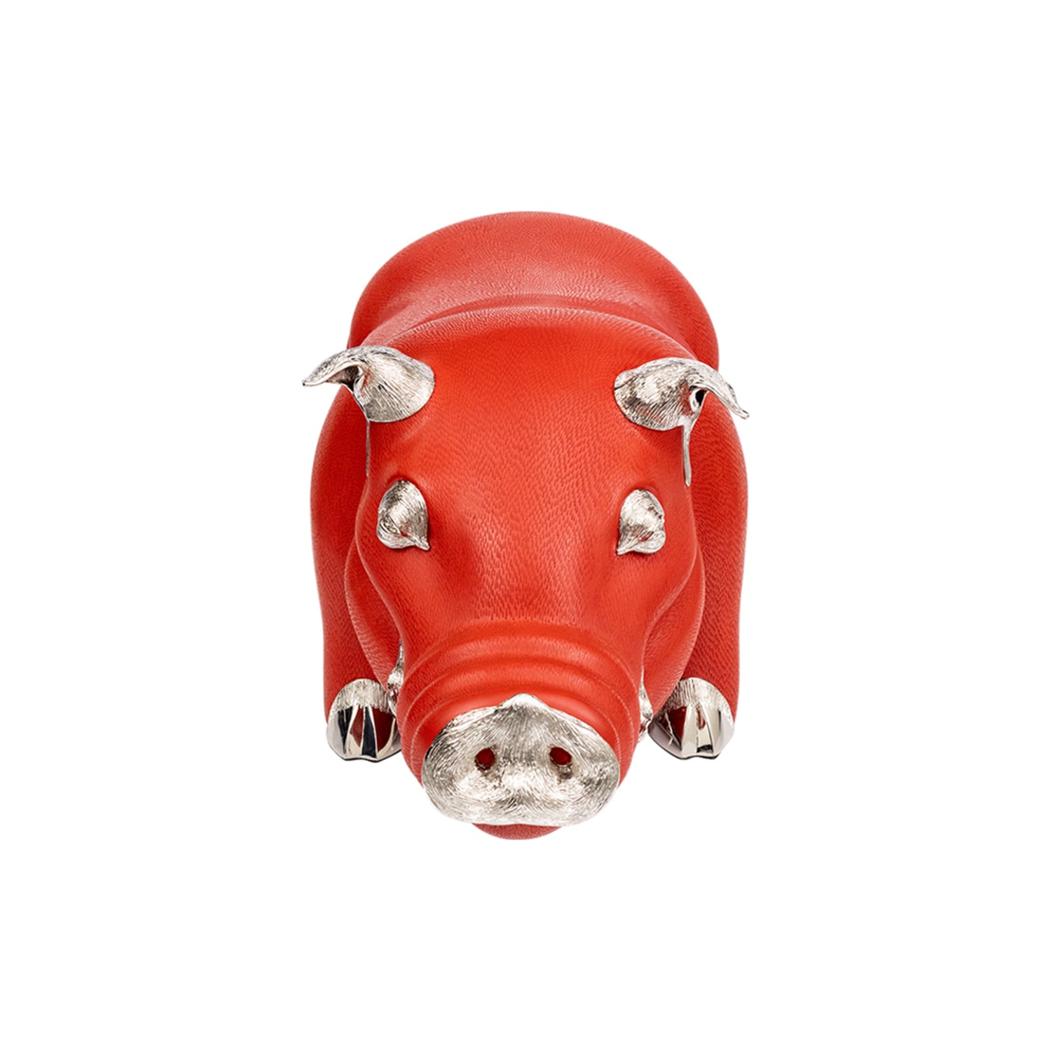 Red Lacquer Pig Stool