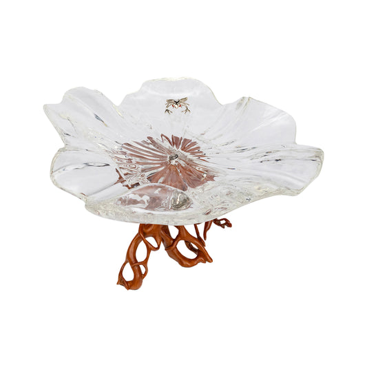 Frosted Leaf and Moonlit Frog Bowl