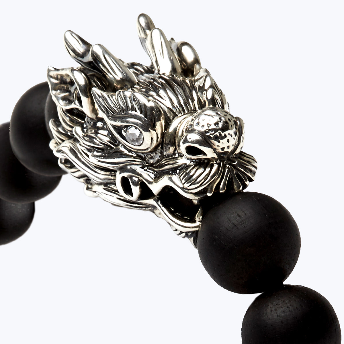 Chinese Zodiac Ebony Bead Bracelet - Year of the Dragon