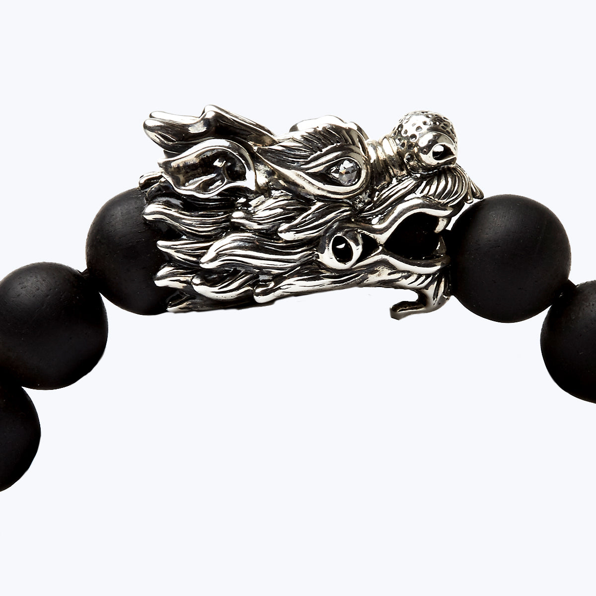 Chinese Zodiac Ebony Bead Bracelet - Year of the Dragon
