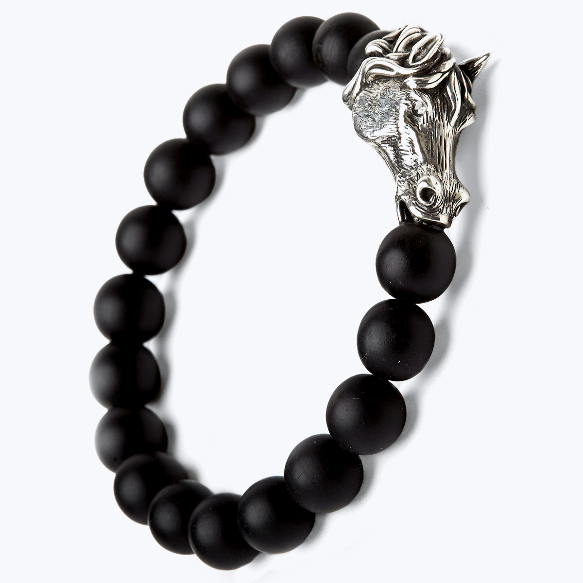 Chinese Zodiac Ebony Bead Bracelet - Year of the Horse