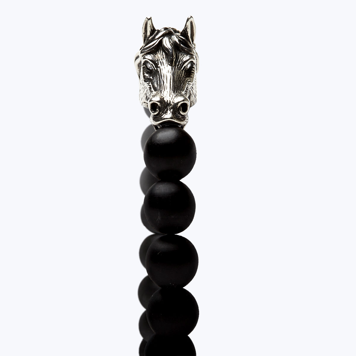 Chinese Zodiac Ebony Bead Bracelet - Year of the Horse