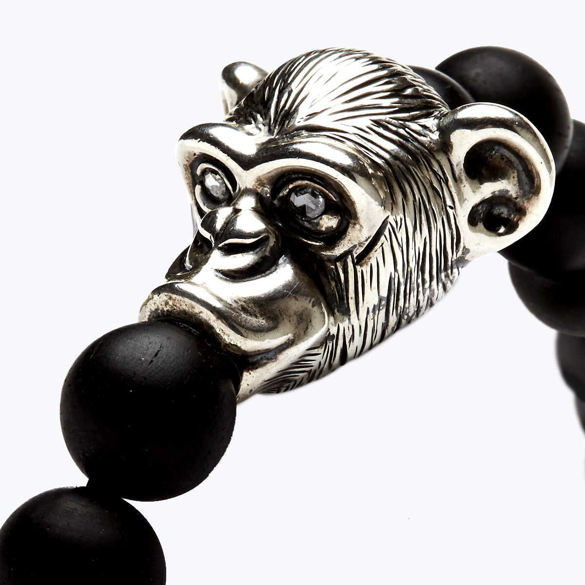 Chinese Zodiac Ebony Bead Bracelet - Year of the Monkey