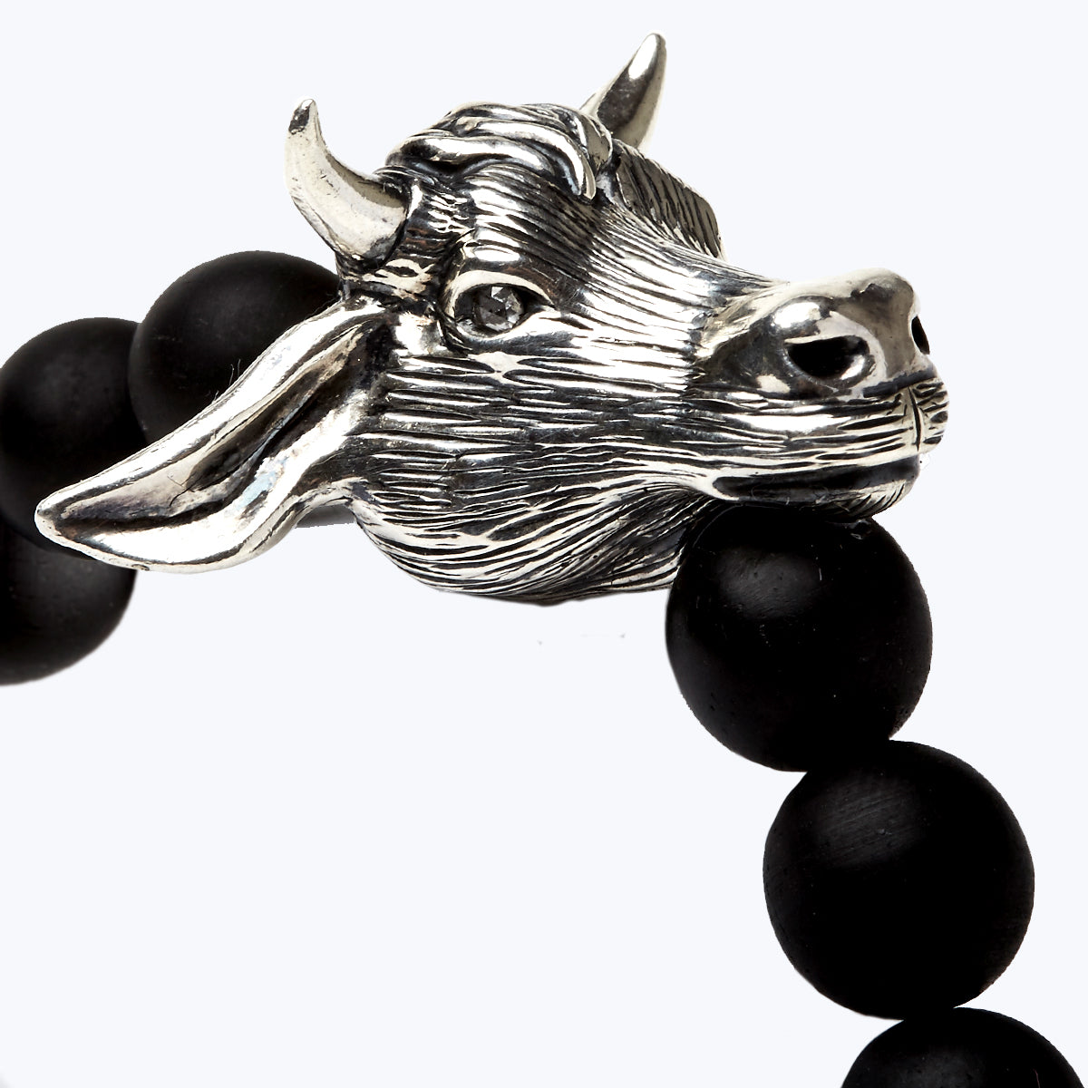 Chinese Zodiac Ebony Bead Bracelet - Year of the Ox