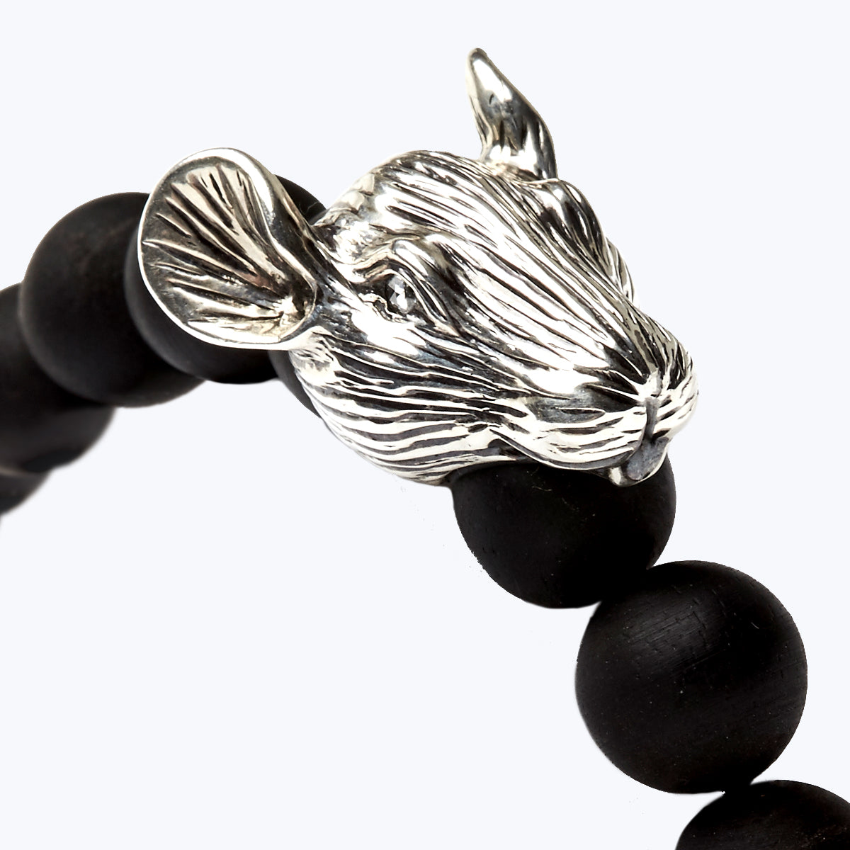 Chinese Zodiac Ebony Bead Bracelet - Year of the Rat