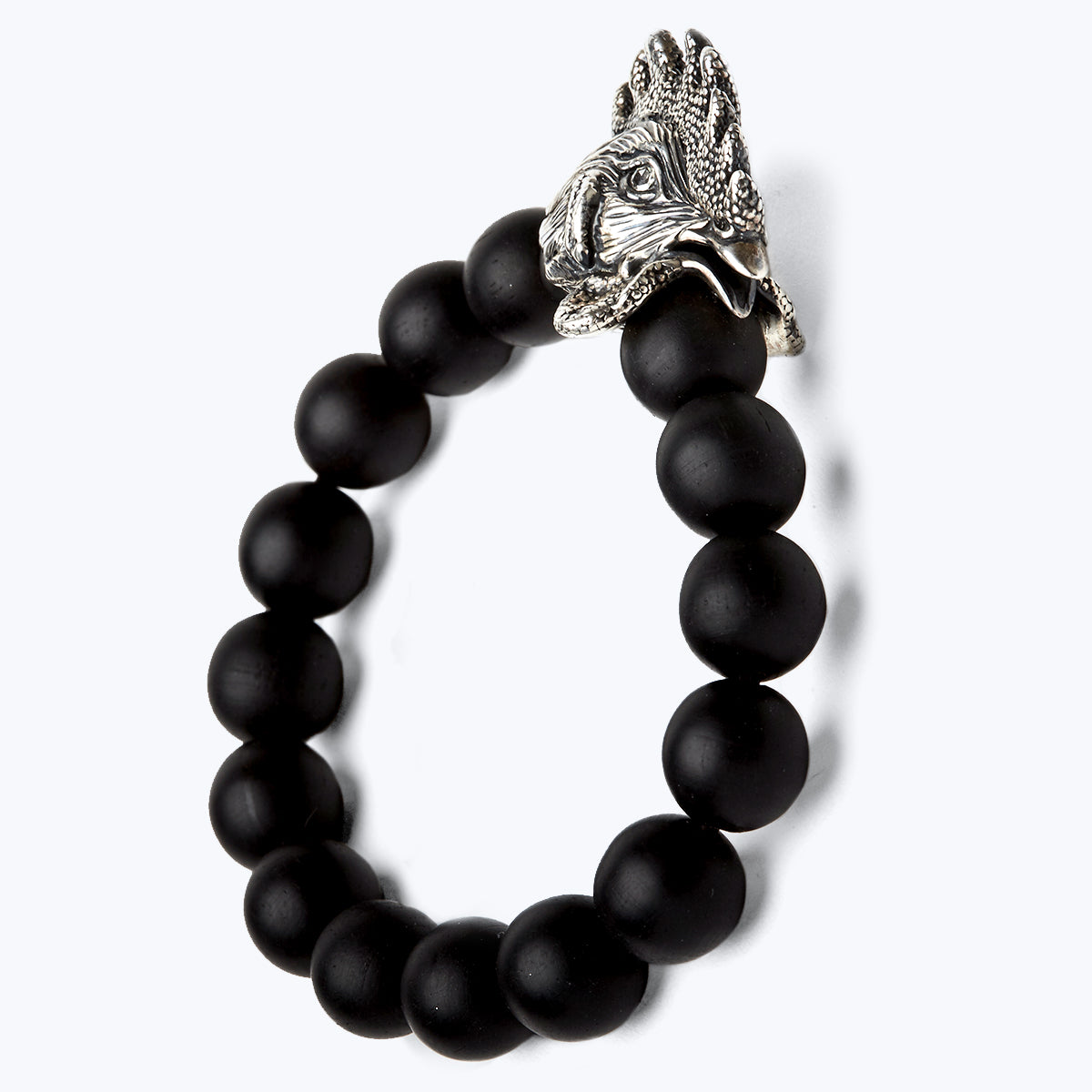 Chinese Zodiac Ebony Bead Bracelet - Year of the Rooster