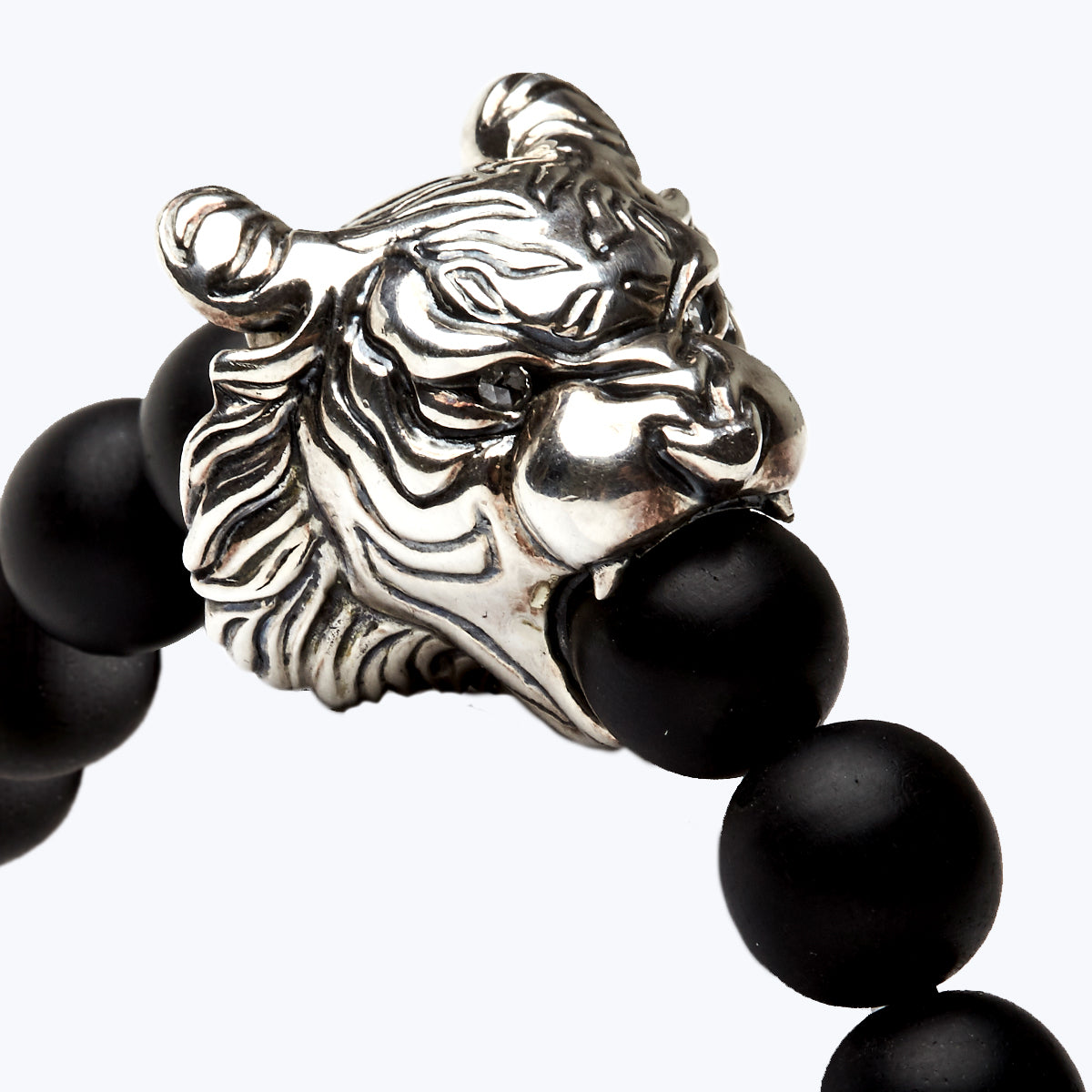 Chinese Zodiac Ebony Bead Bracelet - Year of the Tiger