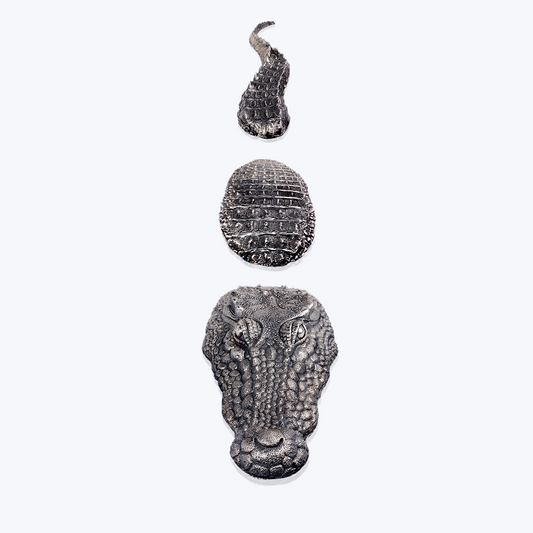 Sterling Silver Floating Crocodile