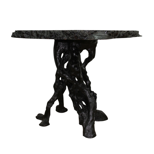 Japanese Burl Wood Table #L