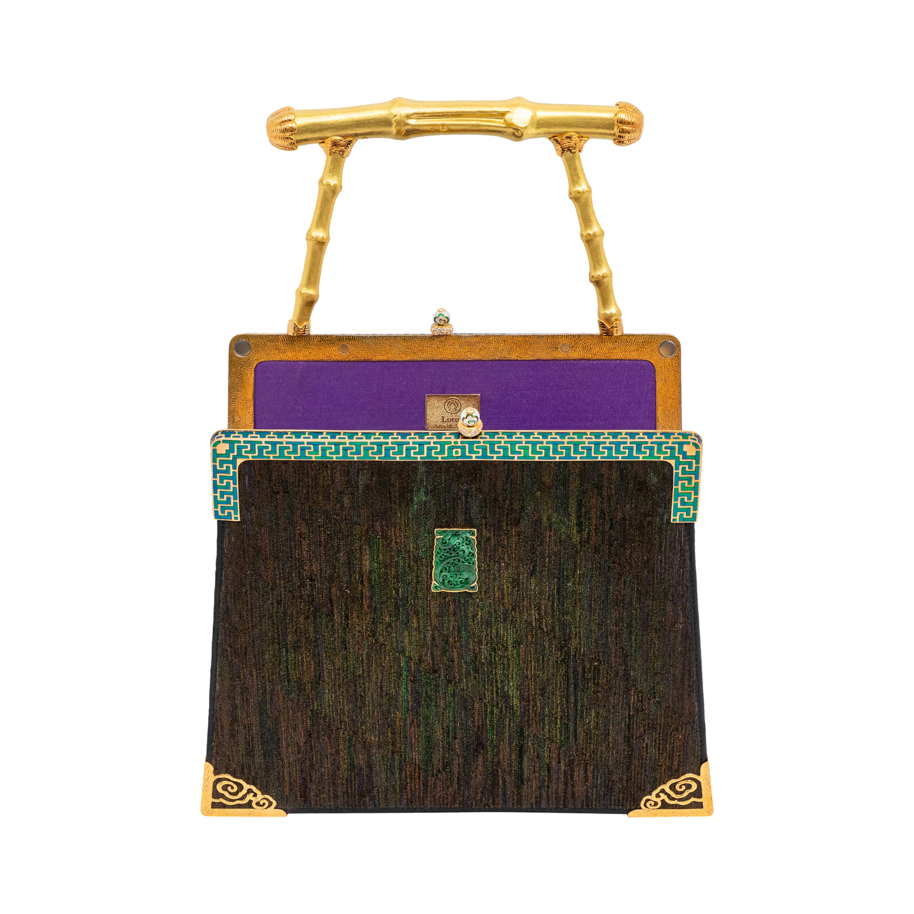 Peacock Woven Wonder & Scarab Handbag